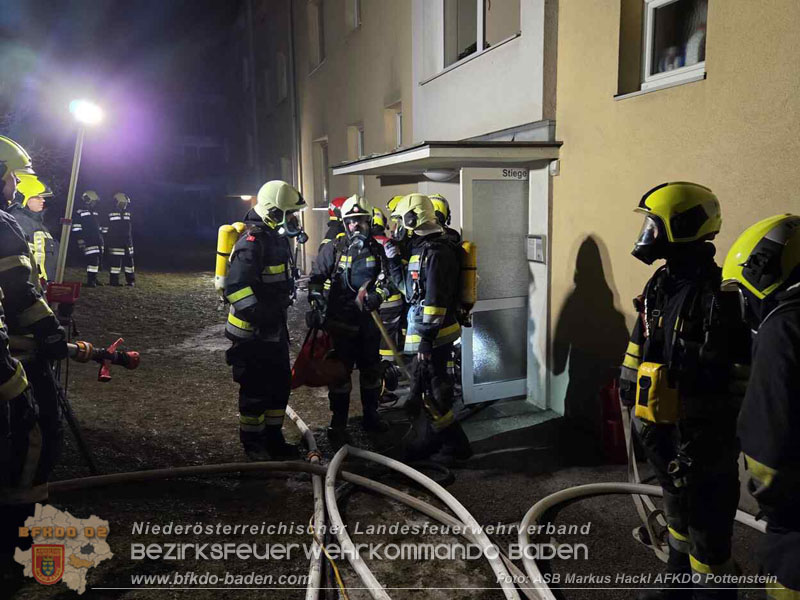 20260201_Kellerbrand in einer Wohnhausanlage in Berndorf Ortsteil Veitsau   Foto: ASB Markus Hackl 