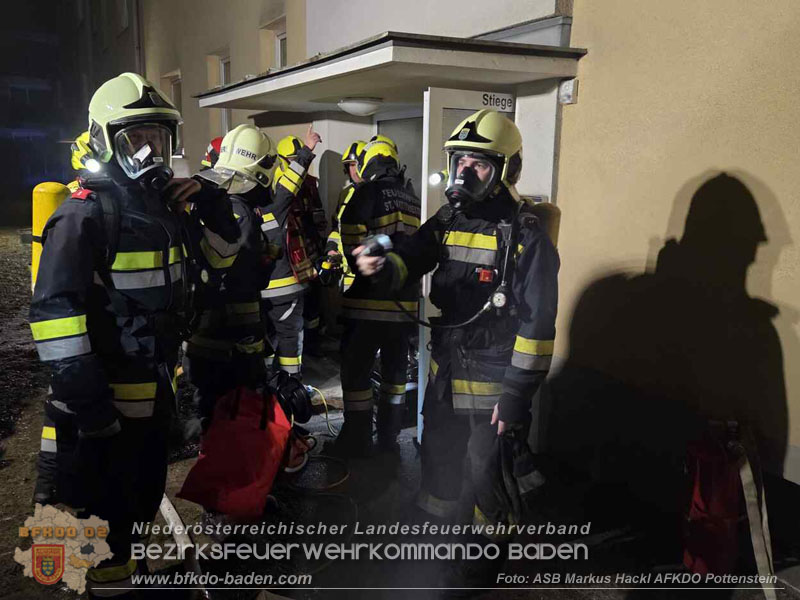 20260201_Kellerbrand in einer Wohnhausanlage in Berndorf Ortsteil Veitsau   Foto: ASB Markus Hackl 