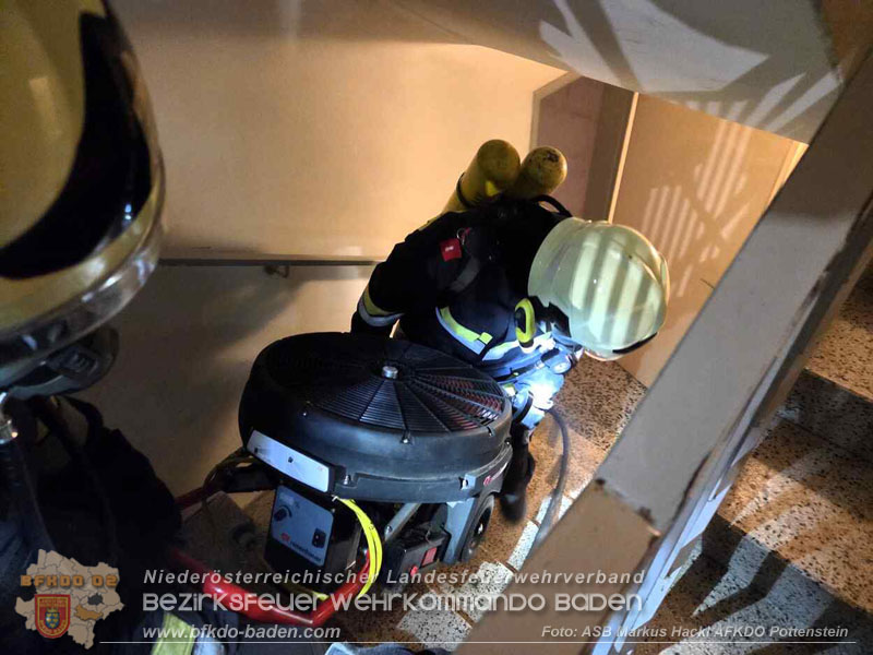 20260201_Kellerbrand in einer Wohnhausanlage in Berndorf Ortsteil Veitsau   Foto: ASB Markus Hackl 