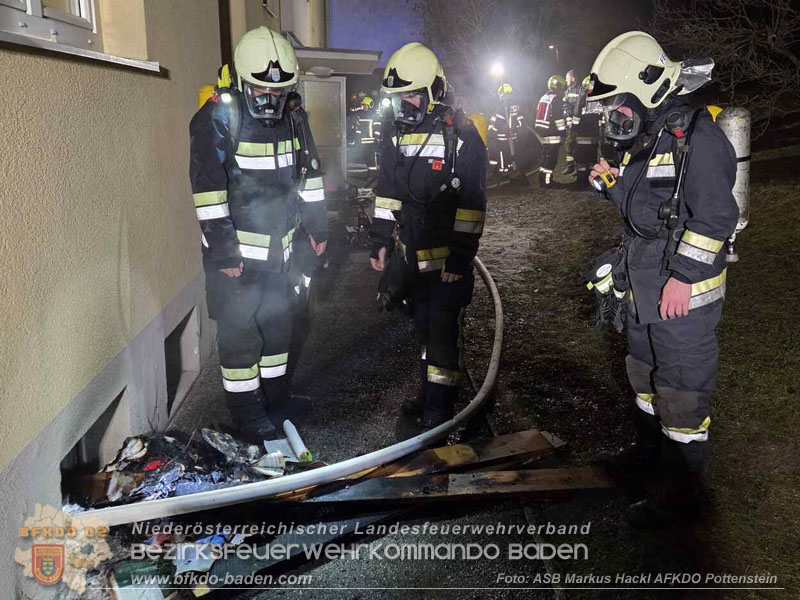 20260201_Kellerbrand in einer Wohnhausanlage in Berndorf Ortsteil Veitsau   Foto: ASB Markus Hackl 