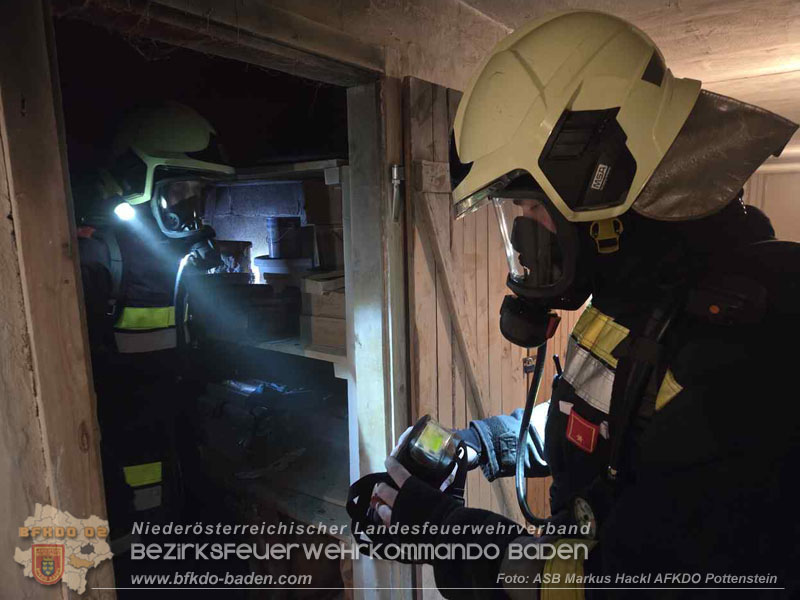 20260201_Kellerbrand in einer Wohnhausanlage in Berndorf Ortsteil Veitsau   Foto: ASB Markus Hackl 