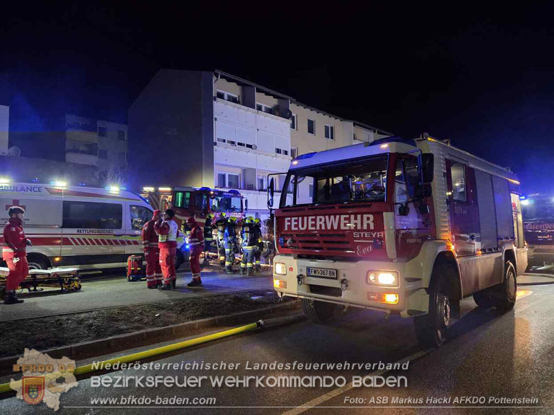 20260201_Kellerbrand in einer Wohnhausanlage in Berndorf Ortsteil Veitsau   Foto: ASB Markus Hackl 