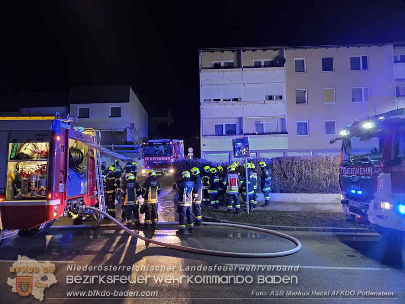 20260201_Kellerbrand in einer Wohnhausanlage in Berndorf Ortsteil Veitsau   Foto: ASB Markus Hackl 