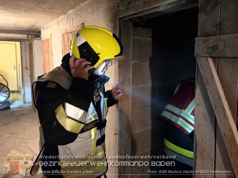 20260201_Kellerbrand in einer Wohnhausanlage in Berndorf Ortsteil Veitsau   Foto: ASB Markus Hackl 