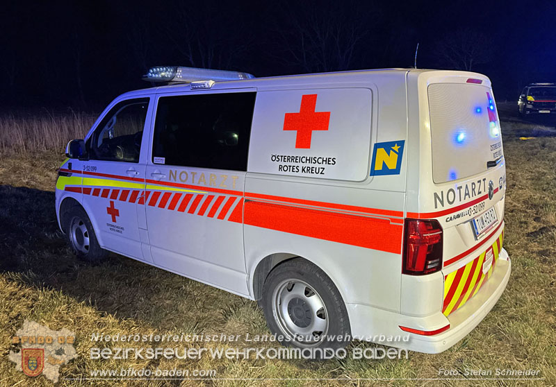 20260209_Verkehrsunfall auf der L4043 mit 5 Verletzte bei Mitterndorf a.d. Fischa Foto: Stefan Schneider BFKDO BADEN