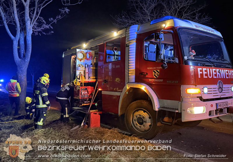 20260209_Verkehrsunfall auf der L4043 mit 5 Verletzte bei Mitterndorf a.d. Fischa Foto: Stefan Schneider BFKDO BADEN