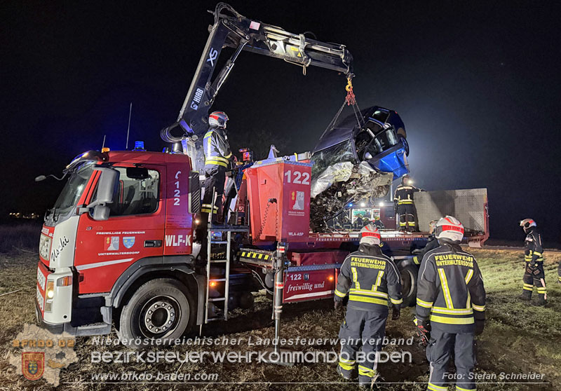 20260209_Verkehrsunfall auf der L4043 mit 5 Verletzte bei Mitterndorf a.d. Fischa Foto: Stefan Schneider BFKDO BADEN