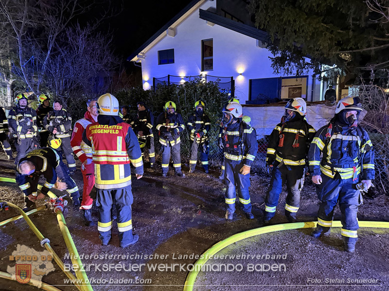 20260225_Wohnhausbrand in Siegenfeld - Familie kann sich ins Freie retten  Foto: Stefan Schneider FF Baden-Stadt