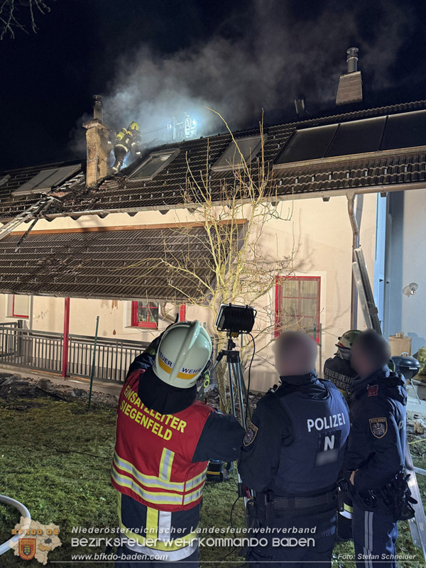 20260225_Wohnhausbrand in Siegenfeld - Familie kann sich ins Freie retten  Foto: Stefan Schneider FF Baden-Stadt