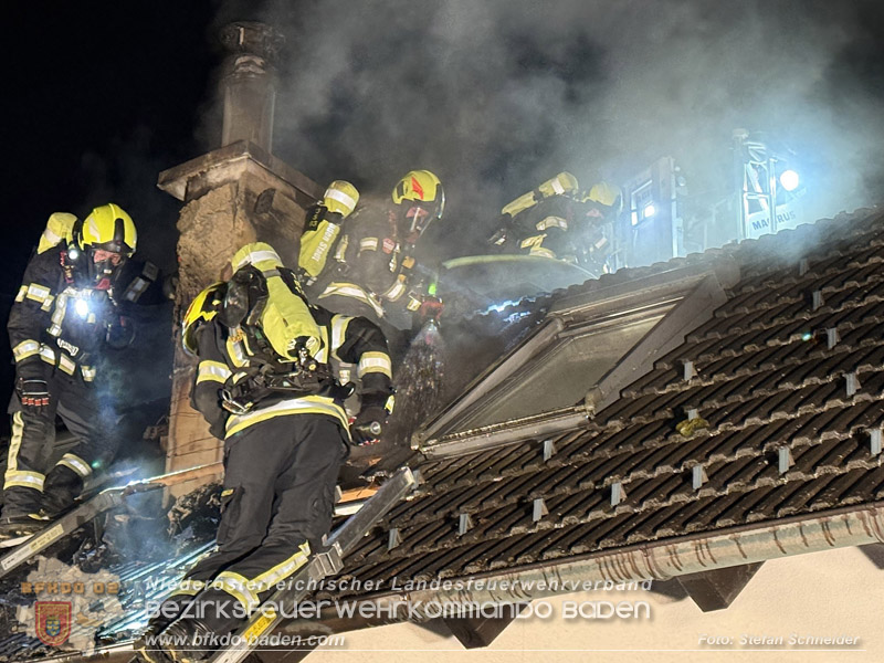 20260225_Wohnhausbrand in Siegenfeld - Familie kann sich ins Freie retten  Foto: Stefan Schneider FF Baden-Stadt