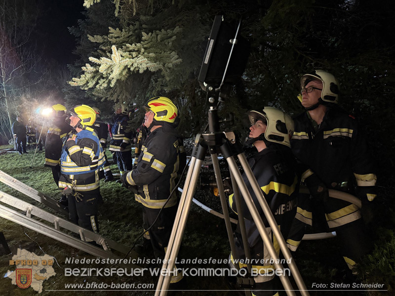 20260225_Wohnhausbrand in Siegenfeld - Familie kann sich ins Freie retten  Foto: Stefan Schneider FF Baden-Stadt