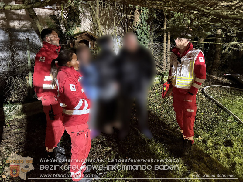 20260225_Wohnhausbrand in Siegenfeld - Familie kann sich ins Freie retten  Foto: Stefan Schneider FF Baden-Stadt