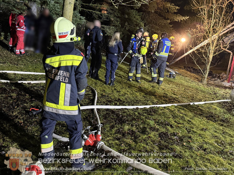 20260225_Wohnhausbrand in Siegenfeld - Familie kann sich ins Freie retten  Foto: Stefan Schneider FF Baden-Stadt