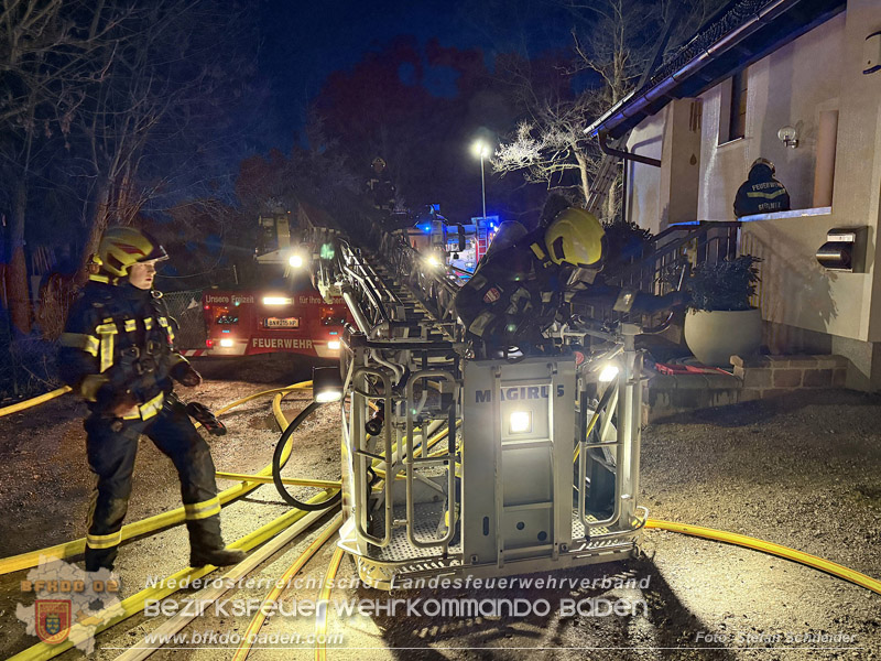 20260225_Wohnhausbrand in Siegenfeld - Familie kann sich ins Freie retten  Foto: Stefan Schneider FF Baden-Stadt