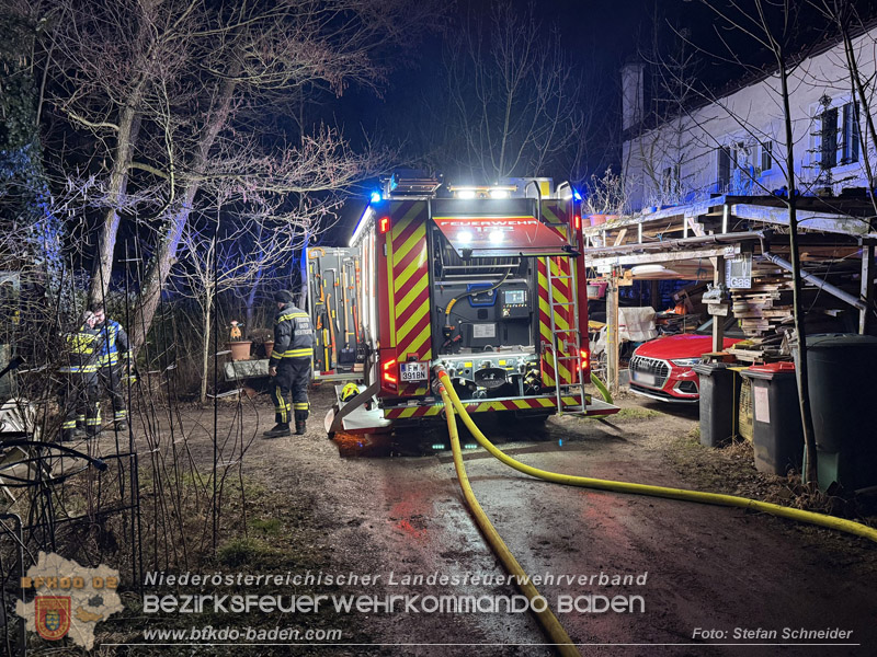 20260225_Wohnhausbrand in Siegenfeld - Familie kann sich ins Freie retten  Foto: Stefan Schneider FF Baden-Stadt