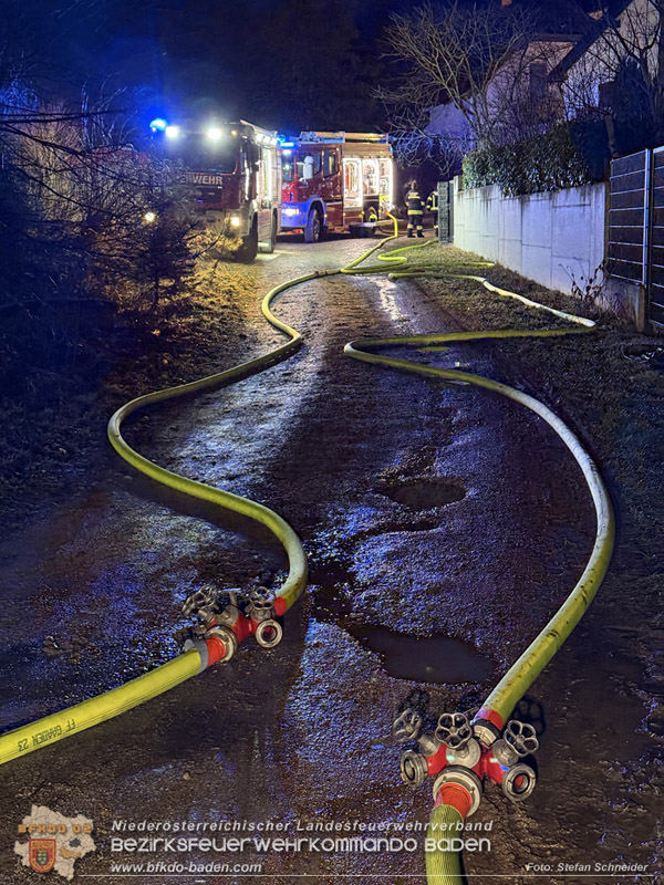 20260225_Wohnhausbrand in Siegenfeld - Familie kann sich ins Freie retten  Foto: Stefan Schneider FF Baden-Stadt