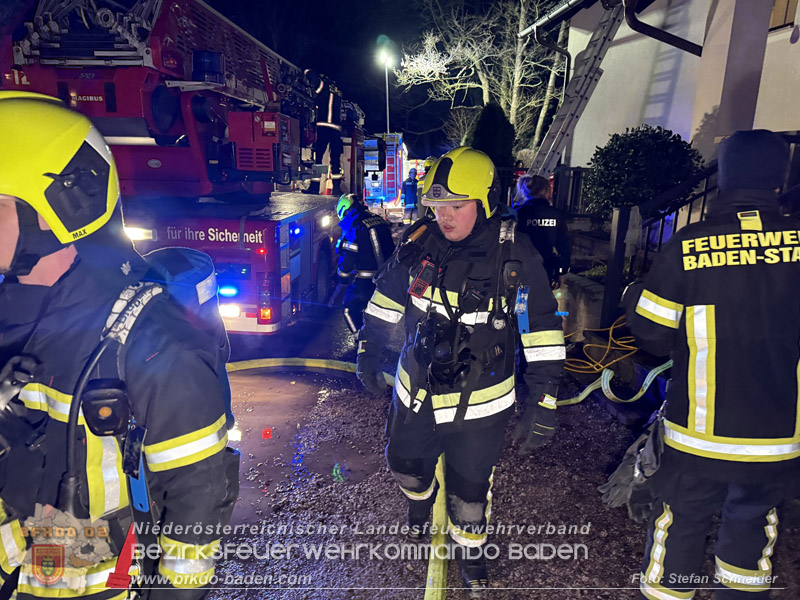 20260225_Wohnhausbrand in Siegenfeld - Familie kann sich ins Freie retten Foto: Stefan Schneider FF Baden-Stadt