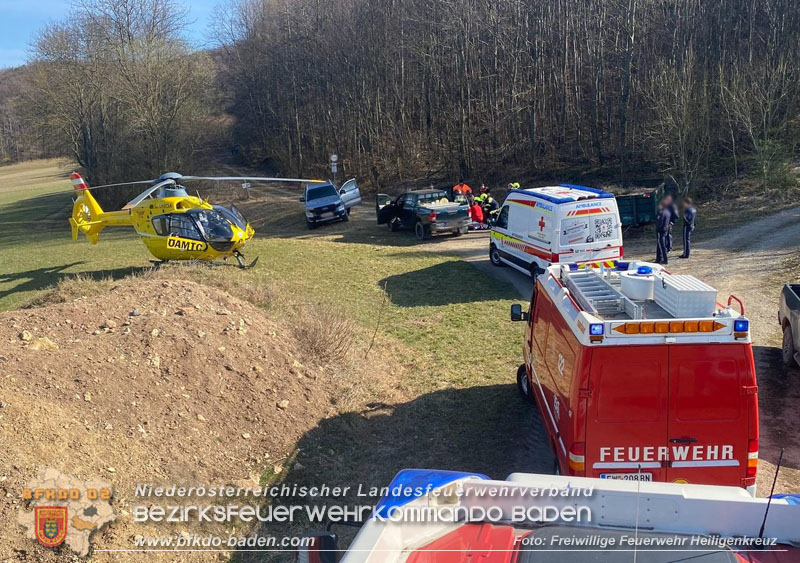 20260313_Forstunfall in Preinsfeld bei Heiligenkreuz  Foto: Nikola Reiner-Rautek FF Heiligenkreuz