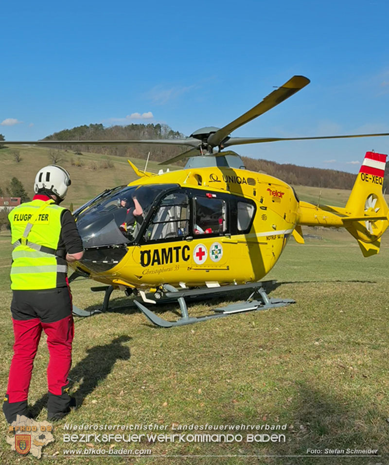 20260313_Forstunfall in Preinsfeld bei Heiligenkreuz Foto: Stefan Schneider BFKDO BADEN