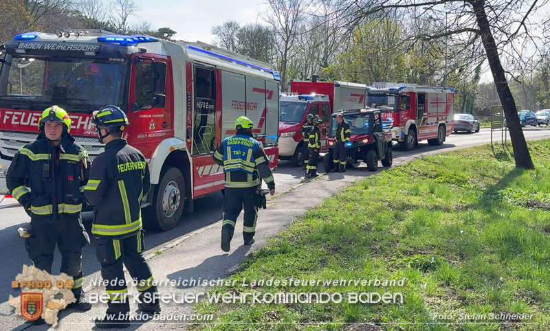 20260403_Moped-Auto prallt in Baden frontal gegen Baum Foto: Stefan Schneider