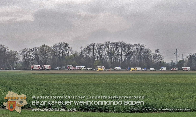 20260410_Alarmstufe T3 ausgelöst wegen Verkehrsunfall auf der L157 bei Pottendorf 20260410_Alarmstufe T3 ausgelöst wegen Verkehrsunfall auf der L157 bei Pottendorf
