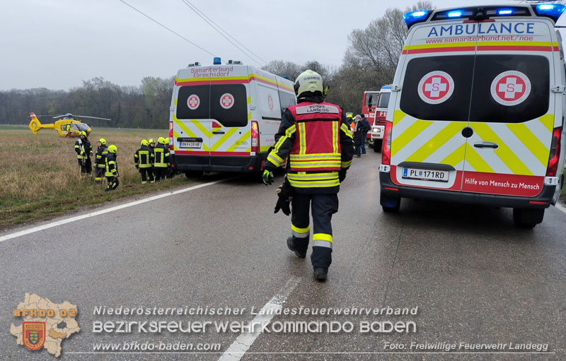 20260410_Alarmstufe T3 ausgelöst wegen Verkehrsunfall auf der L157 bei Pottendorf 20260410_Alarmstufe T3 ausgelöst wegen Verkehrsunfall auf der L157 bei Pottendorf