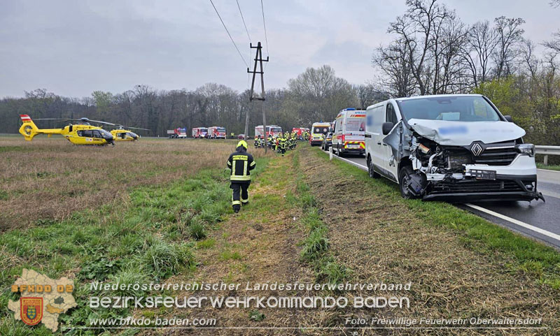 20260410_Alarmstufe T3 ausgelöst wegen Verkehrsunfall auf der L157 bei Pottendorf 20260410_Alarmstufe T3 ausgelöst wegen Verkehrsunfall auf der L157 bei Pottendorf
