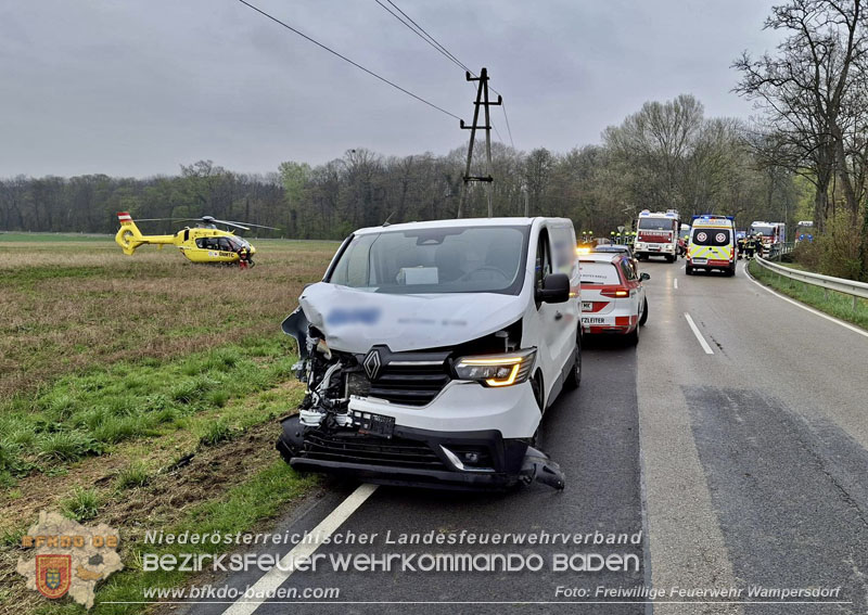 20260410_Alarmstufe T3 ausgelöst wegen Verkehrsunfall auf der L157 bei Pottendorf 20260410_Alarmstufe T3 ausgelöst wegen Verkehrsunfall auf der L157 bei Pottendorf