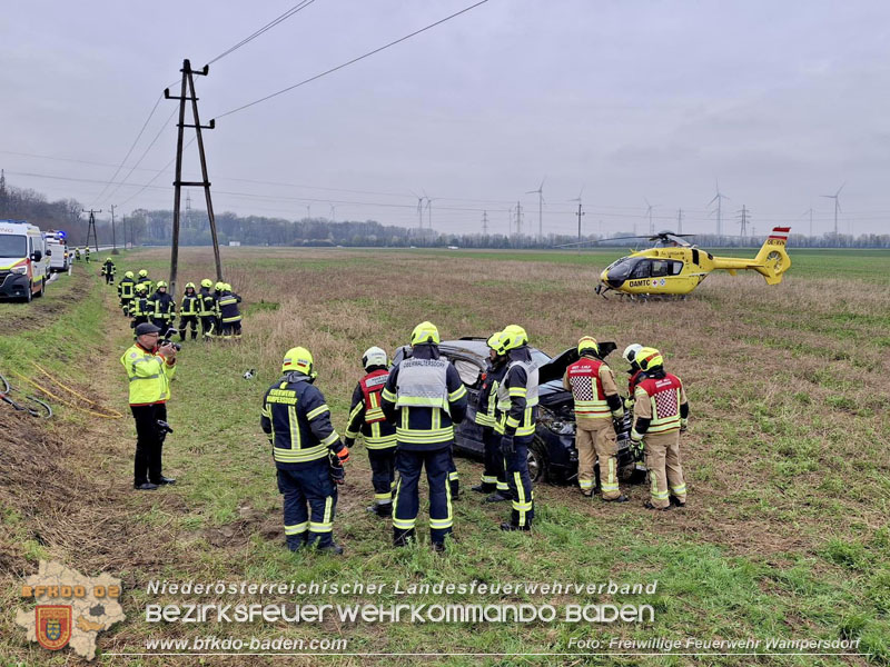 20260410_Alarmstufe T3 ausgelöst wegen Verkehrsunfall auf der L157 bei Pottendorf 20260410_Alarmstufe T3 ausgelöst wegen Verkehrsunfall auf der L157 bei Pottendorf