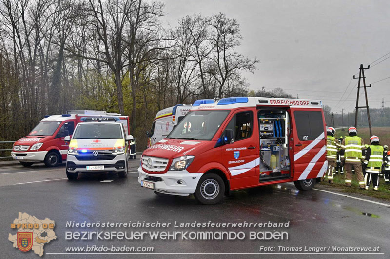 20260410_Alarmstufe T3 ausgelöst wegen Verkehrsunfall auf der L157 bei Pottendorf 20260410_Alarmstufe T3 ausgelöst wegen Verkehrsunfall auf der L157 bei Pottendorf