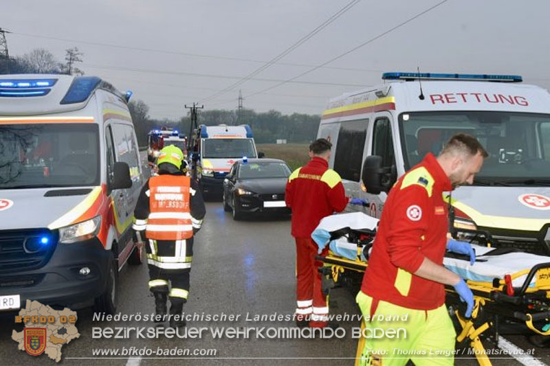 20260410_Alarmstufe T3 ausgelöst wegen Verkehrsunfall auf der L157 bei Pottendorf 20260410_Alarmstufe T3 ausgelöst wegen Verkehrsunfall auf der L157 bei Pottendorf