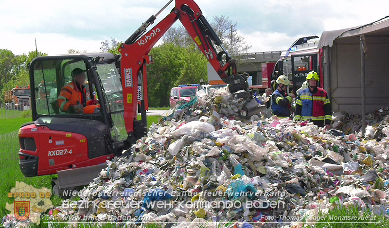 20260420_Schwerer Lkw-Unfall auf der A2 bei Traiskirchen  Foto: Thomas Lenger Monatsrevue.at