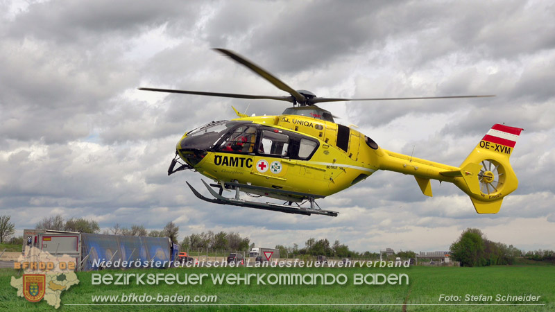 20260420_Schwerer Lkw-Unfall auf der A2 bei Traiskirchen Foto: Stefan Schneider BFKDO BADEN