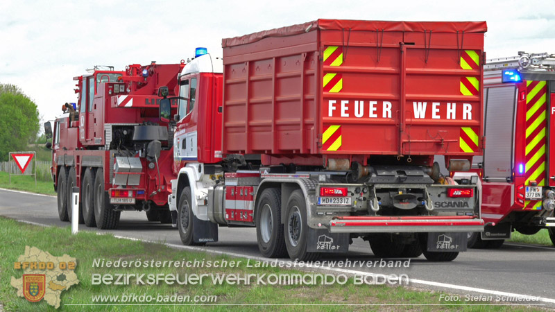 20260420_Schwerer Lkw-Unfall auf der A2 bei Traiskirchen Foto: Stefan Schneider BFKDO BADEN