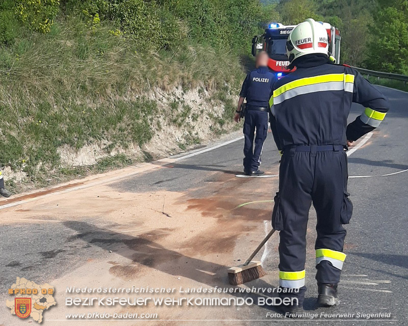 20260428_Schwerer Verkehrsunfall fordert drei Verletzte auf der B210 im Helenental Foto: FF Siegenfeld
