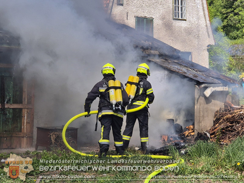 20260502_Brand in Weissenbach a.d.Triesting  Foto: FF Weissenbach/Triesting