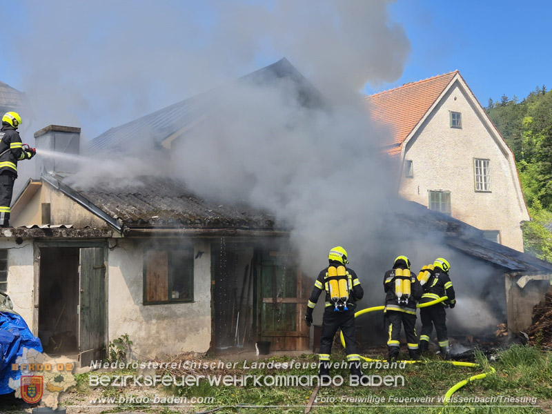 20260502_Brand in Weissenbach a.d.Triesting  Foto: FF Weissenbach/Triesting