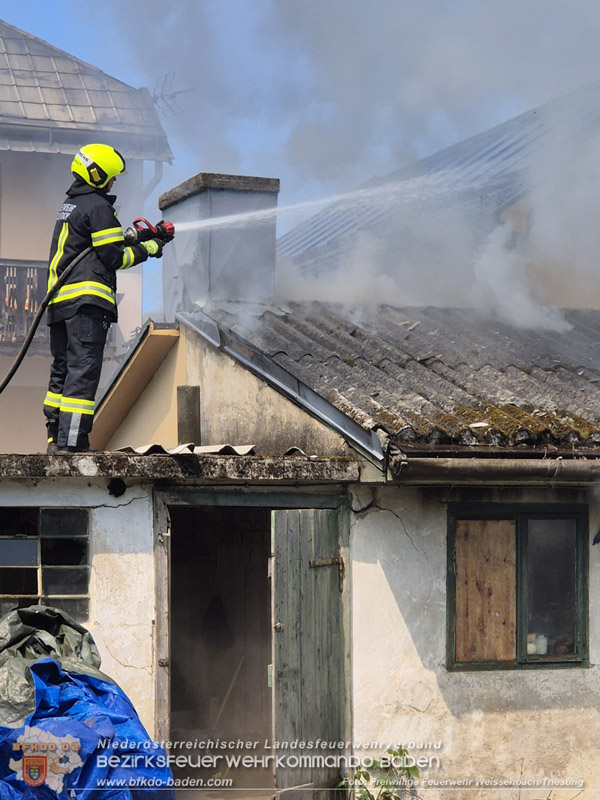20260502_Brand in Weissenbach a.d.Triesting  Foto: FF Weissenbach/Triesting