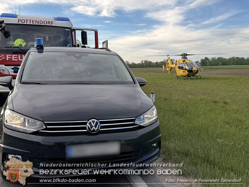 20260505_Verkehrsunfall mit drei Fahrzeugen auf der L157 bei Tattendorf Foto: Rene�Hofmann / FF Tattendorf
