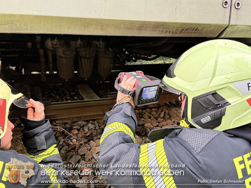 20260603_Triebwagen f�ngt Feuer auf der Triestingtal Bahnstrecke bei Enzesfeld  Foto: Stefan Schneider BFKDO BADEN