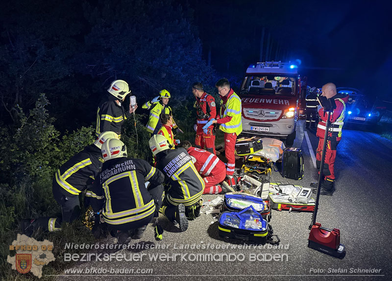 20260613_Tragischer Verkehrsunfall auf der L4024 Aigen  Foto: Stefan Schneider BFKDO BADEN