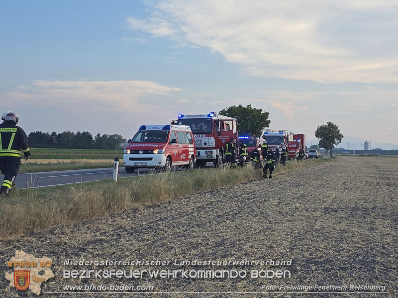 20260630_Verkehrsunfall mit vermeintlichem Fahrzeugbrand auf der B60  Foto: FF Reisenberg