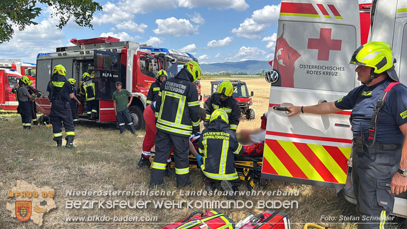 20260703_Mann unter Baum eingeklemmt in Tattendorf  Foto: Stefan Schneider BFKDO BADEN