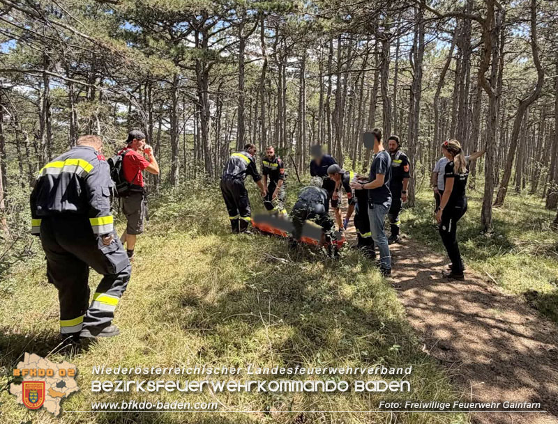 20260703_Wanderin bei Jubil�umskreuz gerettet - Unterst�tzung Rettungsdienst  Foto: (C) FF Gainfarn