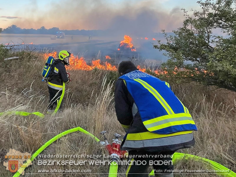 20260703_Brand einer Arbeitsmaschine (Rundballenpresse) auf einem Feld im Gemeindegbiet Günselsdorf Foto: FF Günselsdorf 20260703_Brand einer Arbeitsmaschine (Rundballenpresse) auf einem Feld im Gemeindegbiet Günselsdorf Foto: FF Günselsdorf
