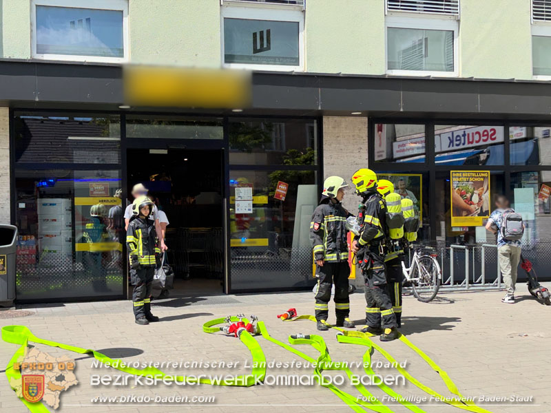 20260704_Vermeintlicher Gasgeruch in Badener Nahversorger-Filiale  Foto: Freiwillige Feuerwehr Baden-Stadt