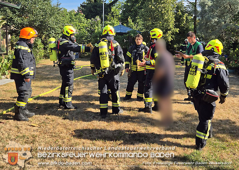 20260711_Brand eines PV-Speichers in Baden Ortsteil Weikersdorf  Foto: Markus Czaker FF Baden Weikersdorf