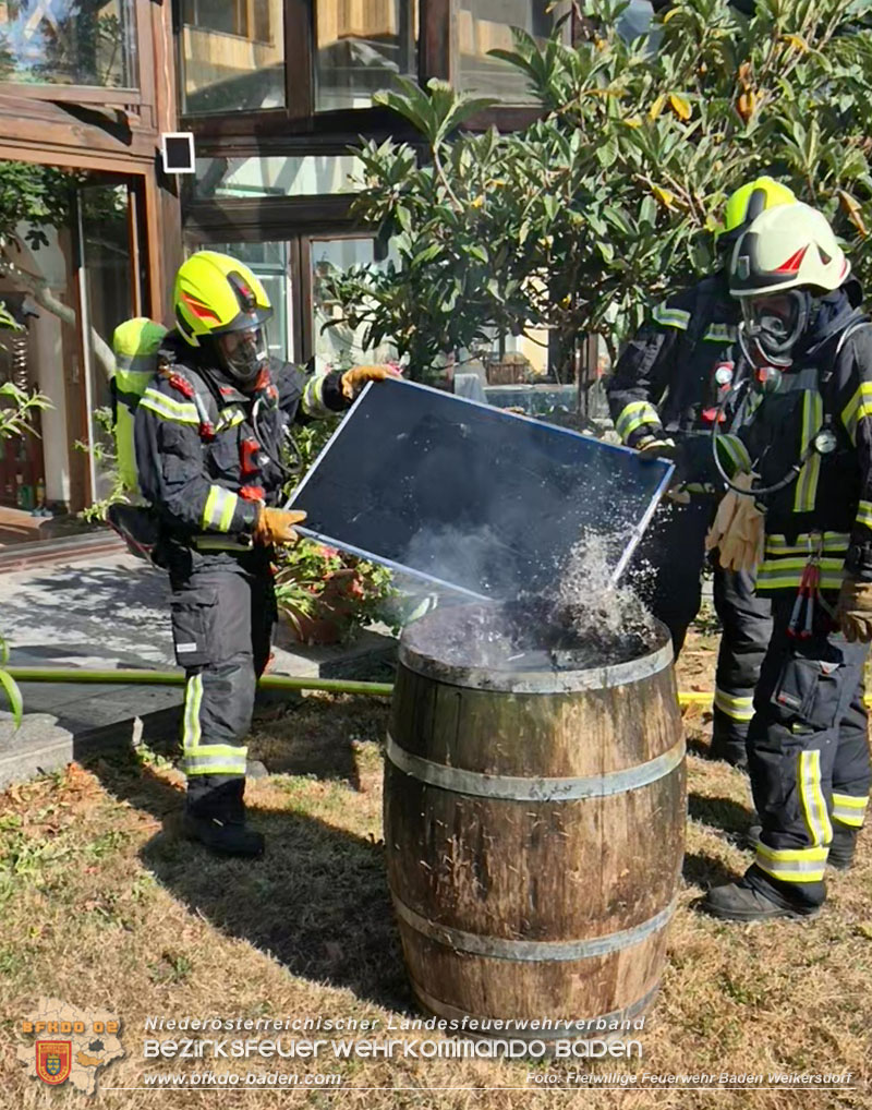 20260711_Brand eines PV-Speichers in Baden Ortsteil Weikersdorf  Foto: Markus Czaker FF Baden Weikersdorf
