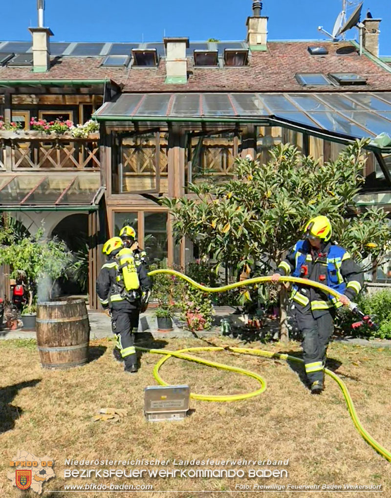 20260711_Brand eines PV-Speichers in Baden Ortsteil Weikersdorf  Foto: Markus Czaker FF Baden Weikersdorf