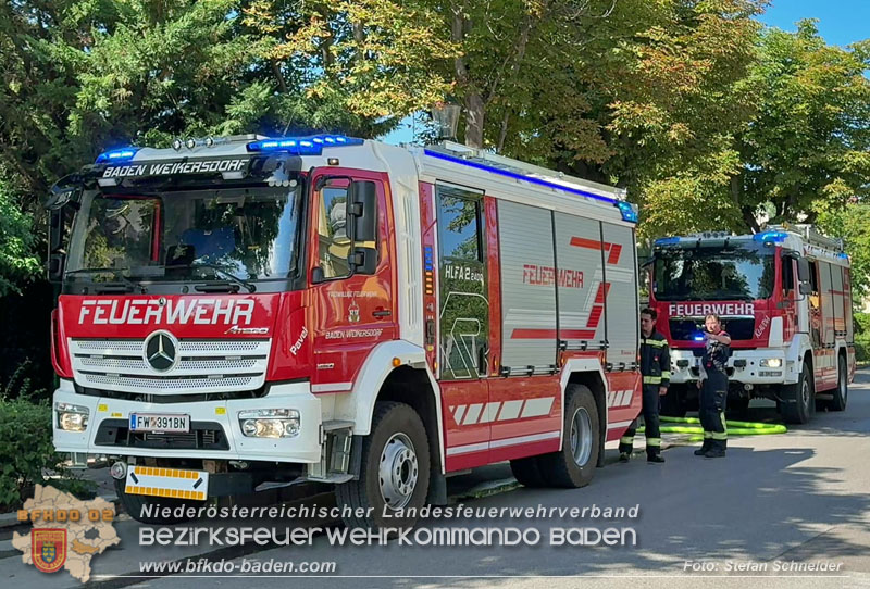 20260711_Brand eines PV-Speichers in Baden Ortsteil Weikersdorf Foto: Stefan Schneider BFKDO BADEN